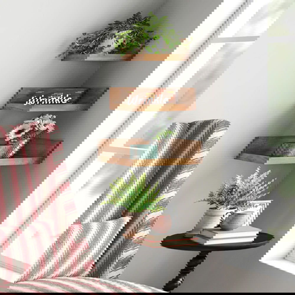 Solid Sheesham Wood 3 Piece Wall Shelf - Furnishiaa -  -